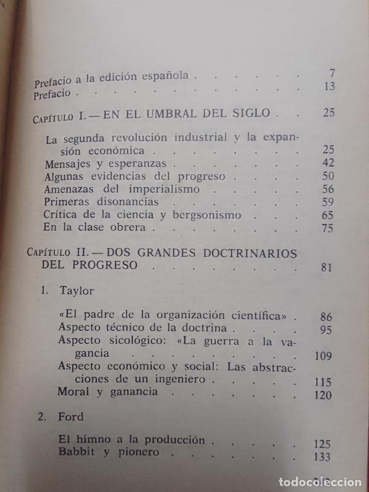 Libros de segunda mano: Georges Friedmann: La crisis del progreso. Esbozo de la historia de las ideas (1895-1935) - Foto 3