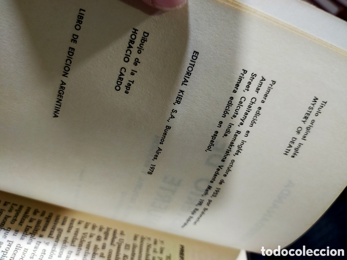 Libros de segunda mano: EL MISTERIO DE LA MUERTE - SWAMI ABHEDANANDA - Foto 7