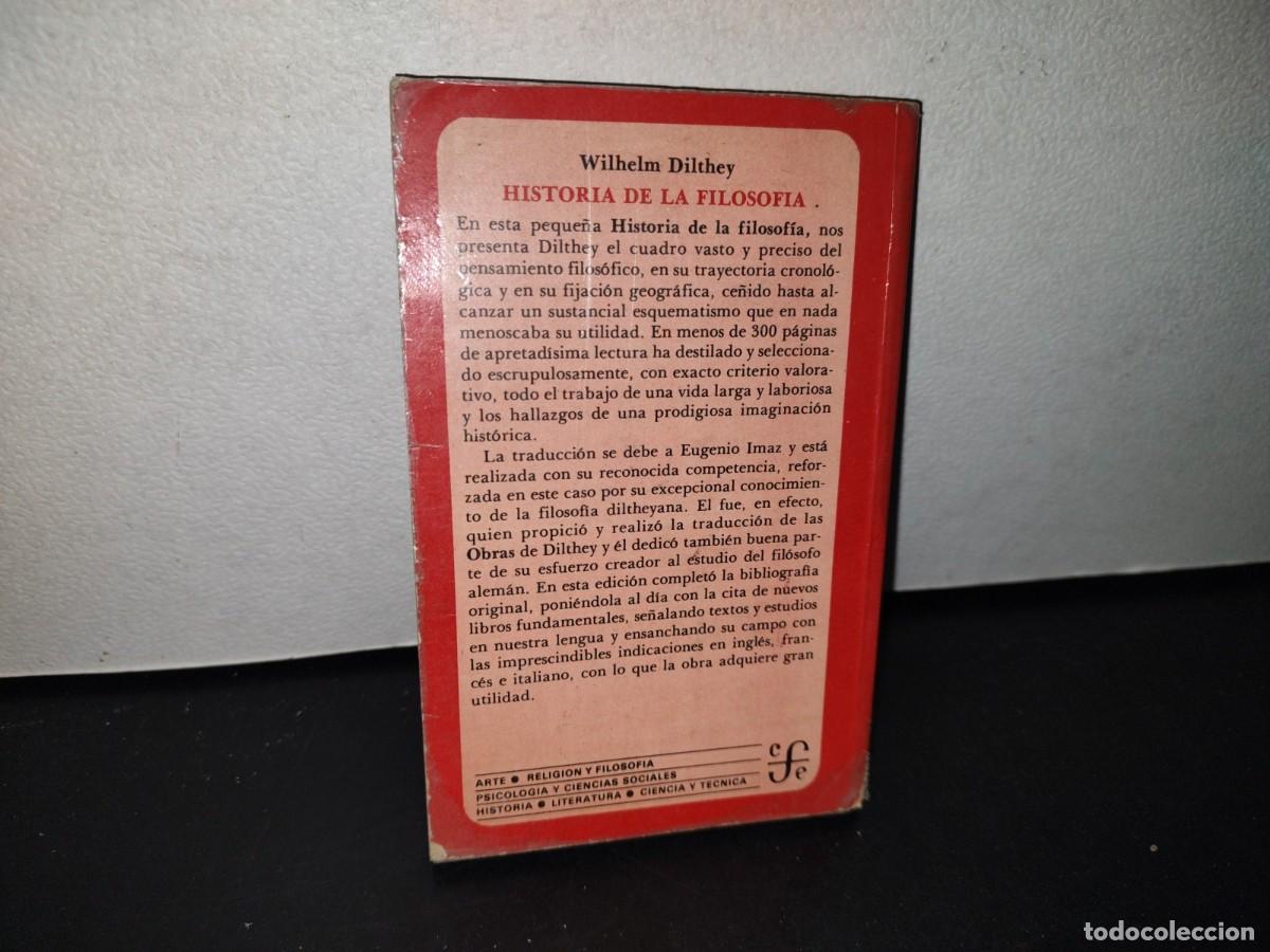 Libros de segunda mano: 79- HISTORIA DE LA FILOSOF&Iacute;A - WILHELM DILTHEY - Foto 3