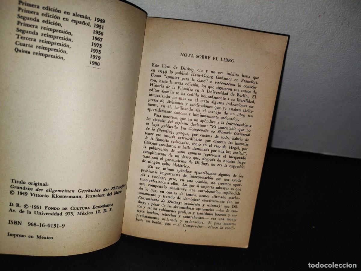 Libros de segunda mano: 79- HISTORIA DE LA FILOSOF&Iacute;A - WILHELM DILTHEY - Foto 5
