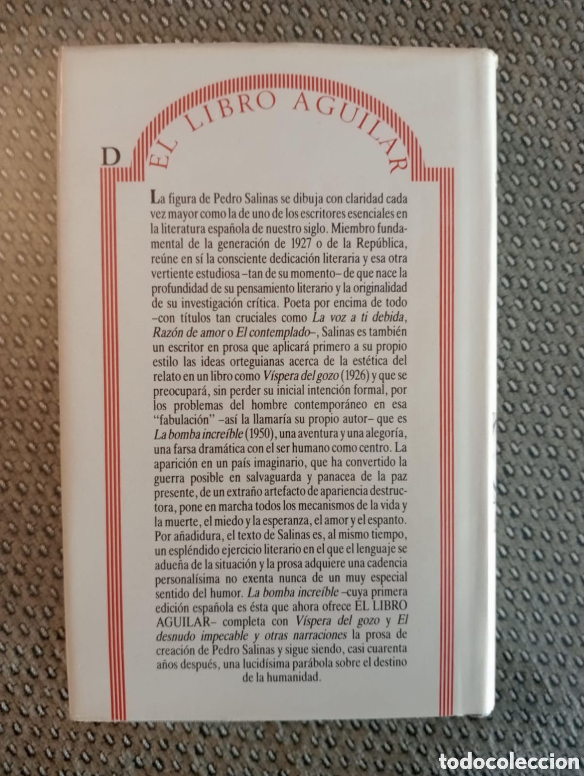 Libros de segunda mano: La bomba incre&iacute;ble / Pedro Salinas. El libro Aguilar, 46 - Foto 4