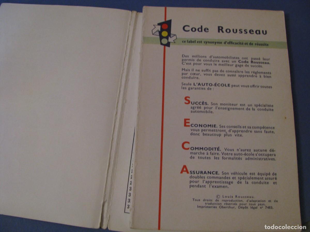 Libros de segunda mano: C&Oacute;DIGO DE LA CIRCULACI&Oacute;N, CODE ROUSEAU 1966. FRANCIA. - Foto 2