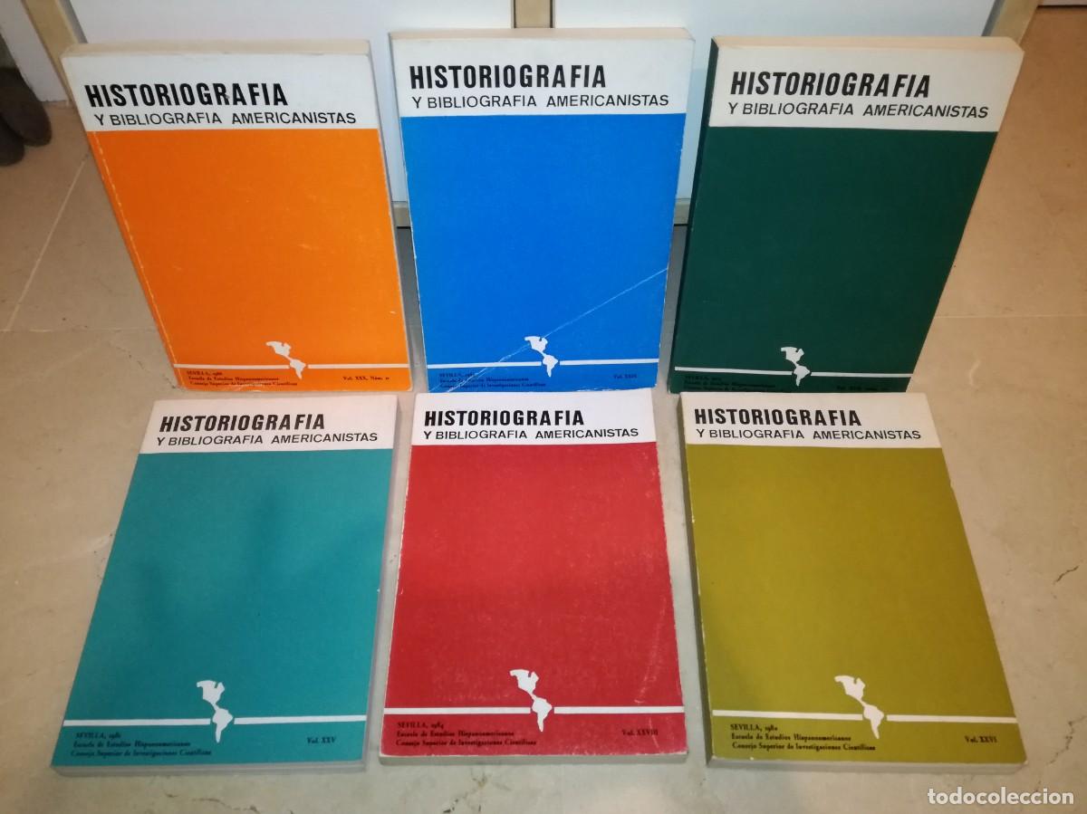 Gebrauchte B&uuml;cher: LOTE DE 6 LIBROS DE HISTORIOGRAFIA Y BIBLIOGRAFIA AMERICANISTAS-A&Ntilde;OS 70 Y 80