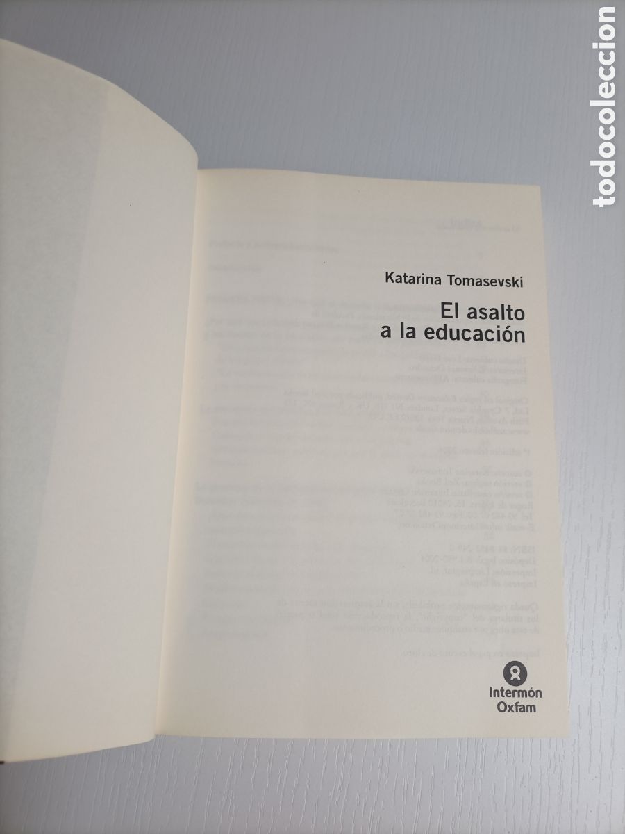 Libros de segunda mano: El asalto a la educaci&oacute;n Katarina Tomasevski - Foto 7