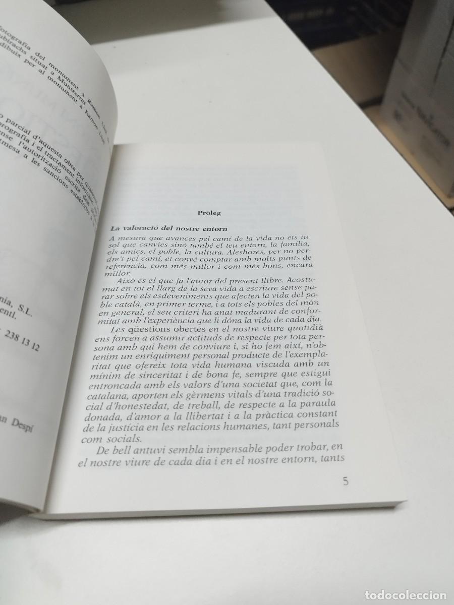 Libros de segunda mano: Q&uuml;estions obertes. Antoni Munne. Dedicat&ograve;ria aut&ograve;grafa. - Foto 5