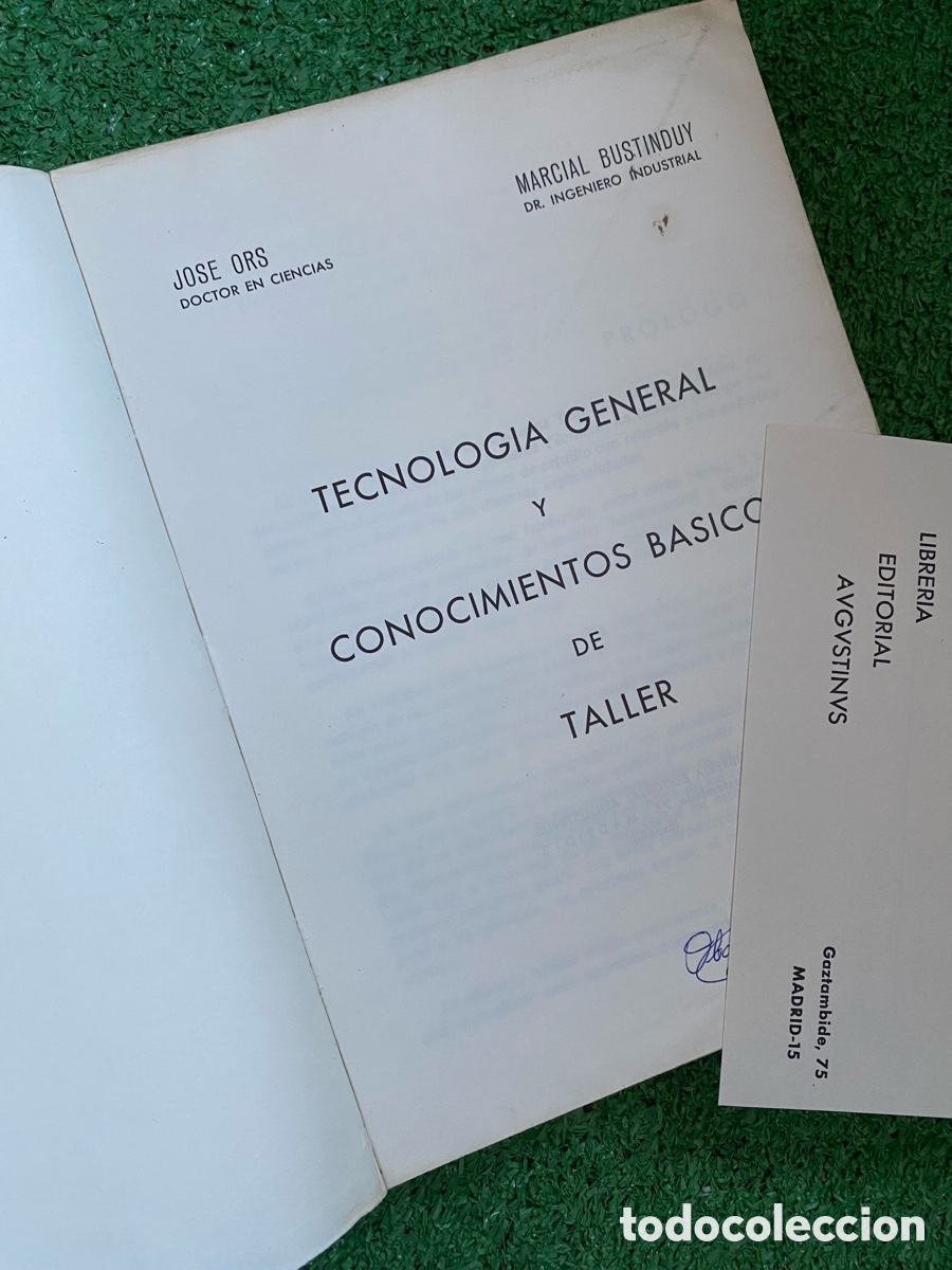 Libros de segunda mano: Tecnolog&iacute;a general y conocimientos b&aacute;sicos de taller - Foto 2
