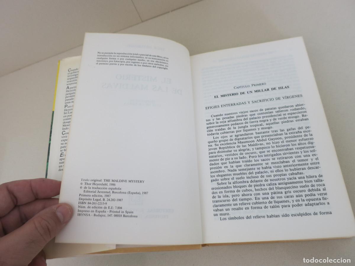 Libros de segunda mano: Thor Heyerdahl, El misterio de las Maldivas, Ed. Juventud - Foto 6