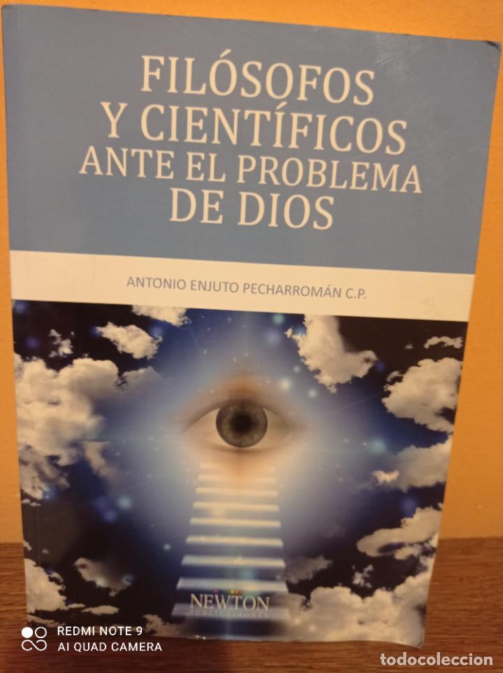 Libros de segunda mano: F&iacute;losofos y Cient&iacute;ficos ante el problema de Dios - Foto 1
