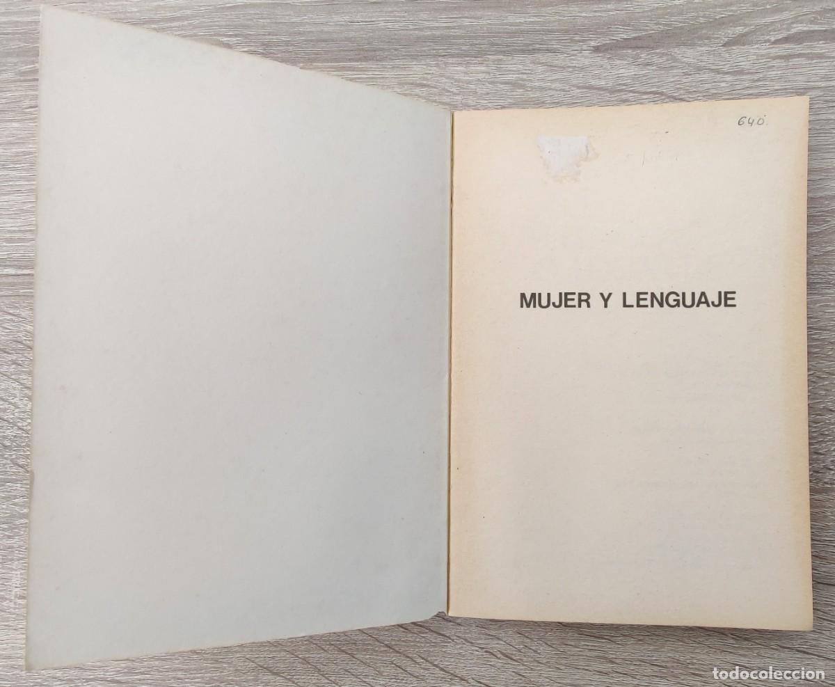 Libros de segunda mano: Libro El Lenguaje y el Lugar de La Mujer. - Foto 2