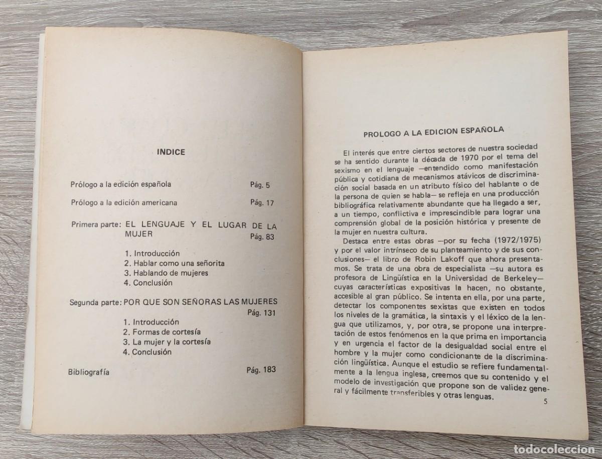 Libros de segunda mano: Libro El Lenguaje y el Lugar de La Mujer. - Foto 4