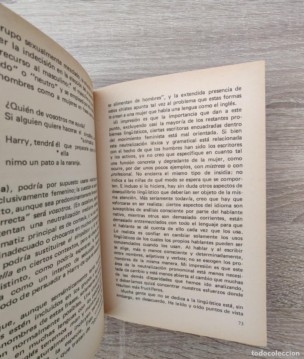 Libros de segunda mano: Libro El Lenguaje y el Lugar de La Mujer. - Foto 7