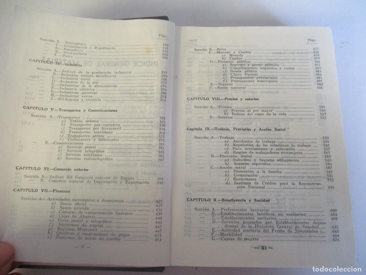 Libros de segunda mano: ANUARIO ESTAD&Iacute;STICO DE ESPA&Ntilde;A 1958 - Foto 5