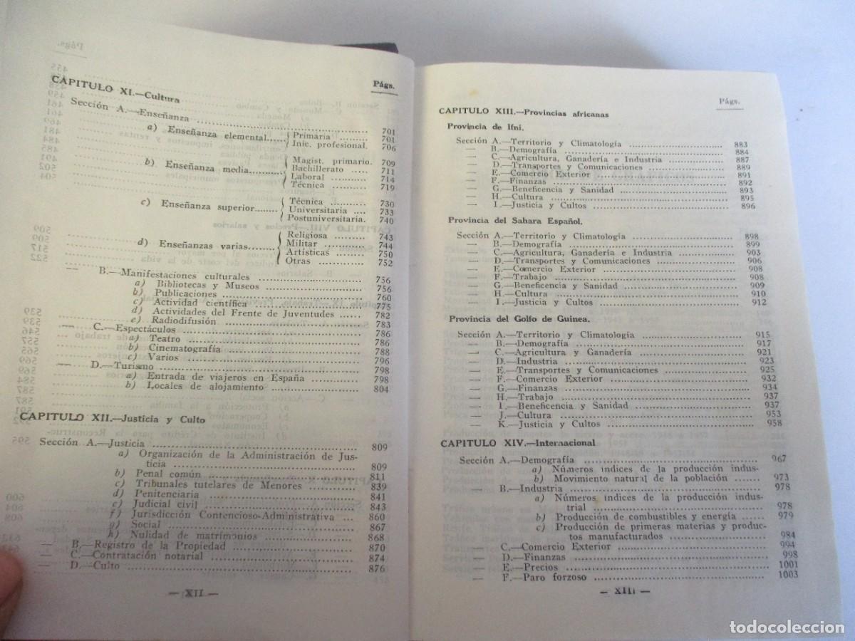 Libros de segunda mano: ANUARIO ESTAD&Iacute;STICO DE ESPA&Ntilde;A 1958 - Foto 6