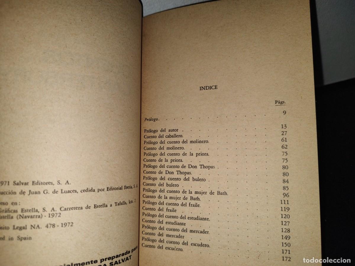 Libros de segunda mano: 89- CUENTOS DE CANTERBURY - GEOFFREY CHAUCER - Foto 4