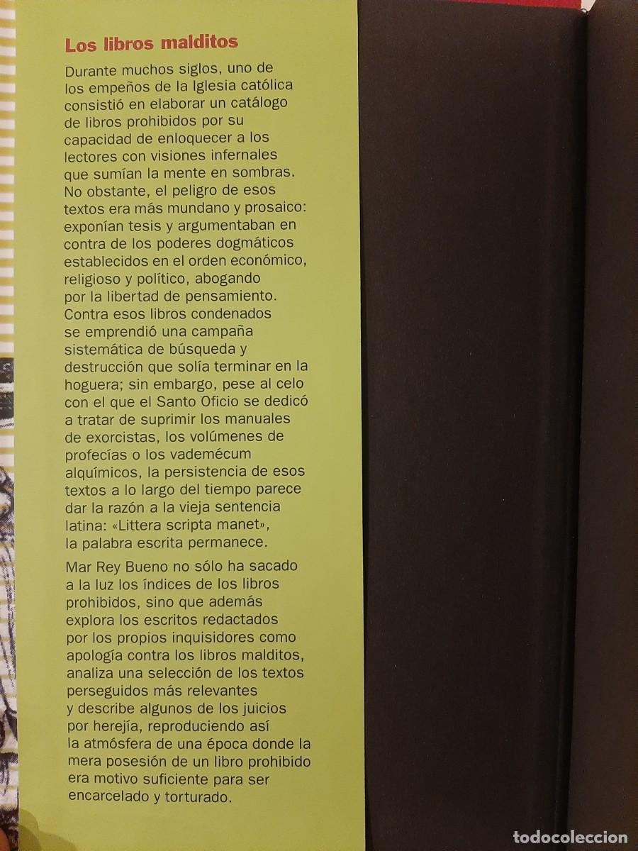 Libros de segunda mano: LOS LIBROS MALDITOS. MAR REY BUENO. C&Iacute;RCULO DE LECTORES. 2006 - Foto 3