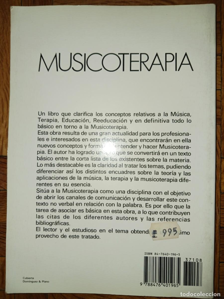 Libros de segunda mano: Musicoterapia. Gerard Ducorneau. Autoayuda - Foto 2