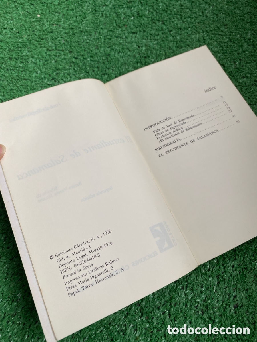 Libros de segunda mano: El estudiante de Salamanca - Jos&eacute; de Espronceda - Foto 4