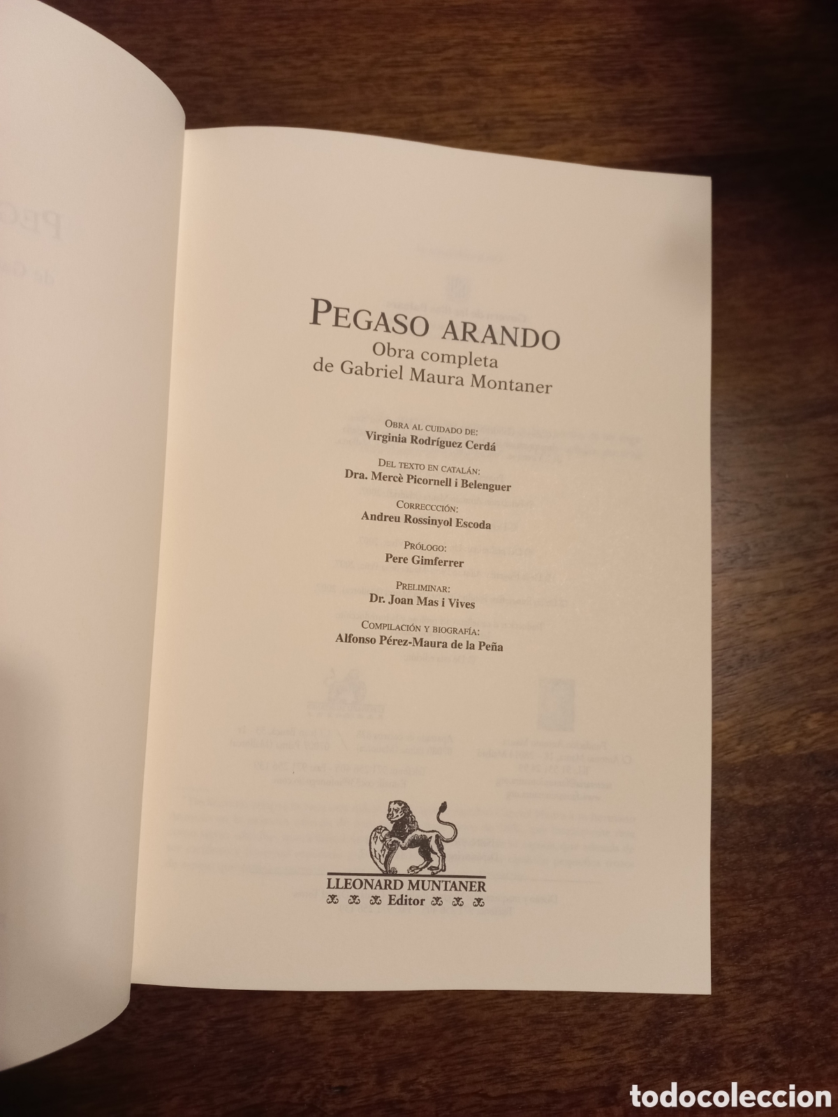 Libros de segunda mano: Pegaso arando, Gabriel Maura Montaner - Foto 2