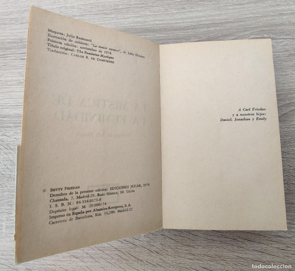 Libros de segunda mano: Libro La Mistica De La Feminidad. - Foto 4