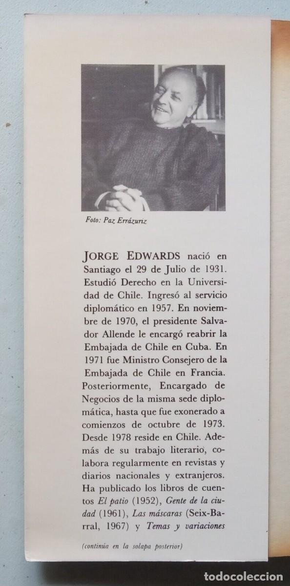 Libros de segunda mano: Edwards, Jorge - El Anfitri&oacute;n - Primera Edici&oacute;n - (1987) - SIGNED - Foto 3