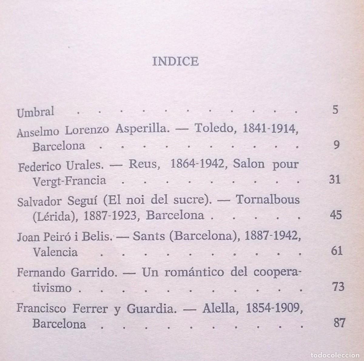 Libros de segunda mano: OBREROS M&Aacute;RTIRES DE LA LIBERTAD -JOAN LLARCH. - Foto 3