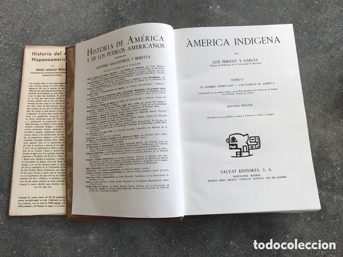 Libros de segunda mano: America Ind&iacute;gena. Pericot. Firmado - Foto 3
