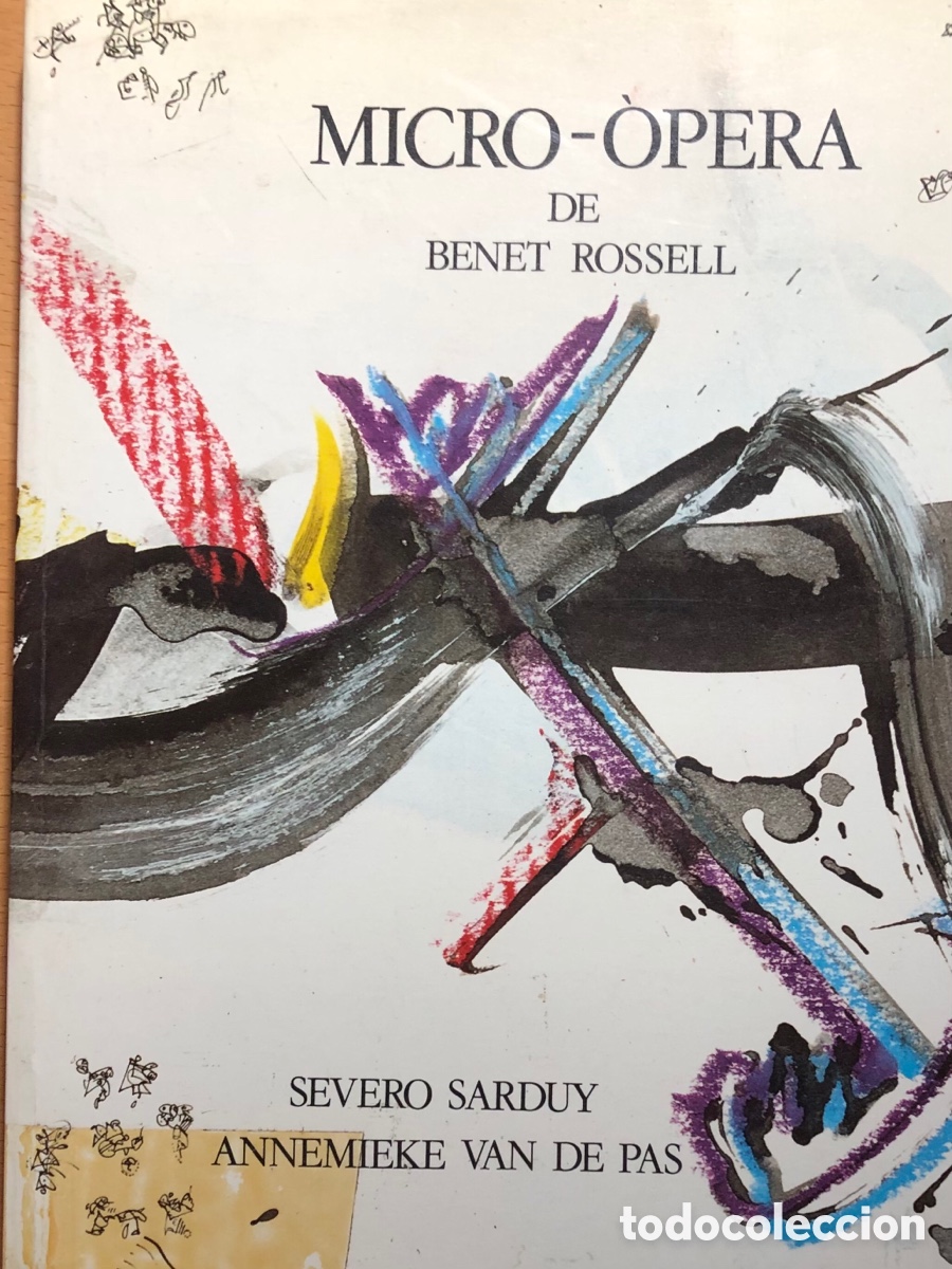 Libros de segunda mano: Micro-&Oacute;pera de Benet Rossell. Severo Sarduy. &Agrave;mbit - Foto 1
