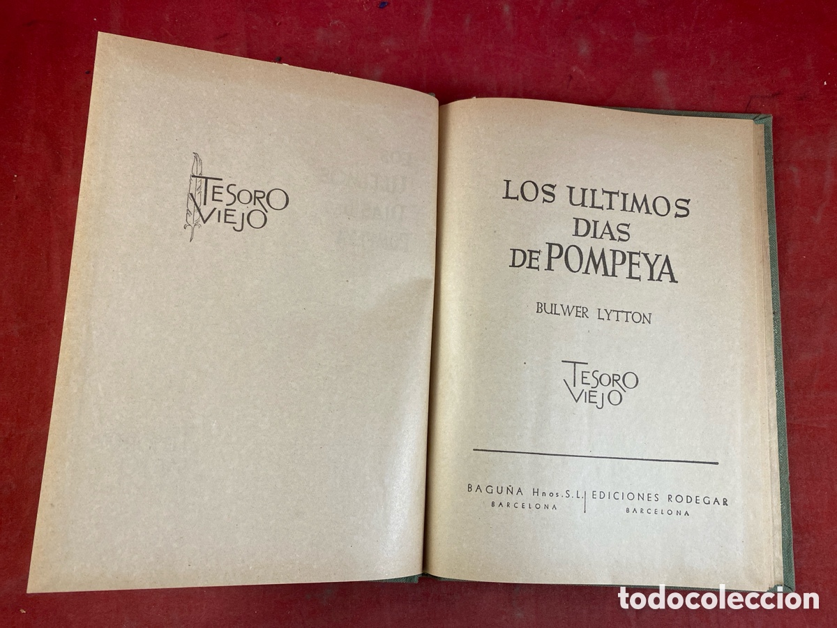 Libros de segunda mano: Los &uacute;ltimos d&iacute;as de Pompeya - Foto 1
