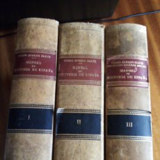 Libros de segunda mano: MANUAL DE LA HISTORIA DE ESPAÑA. 3 TOMOS. PEDRO AGUADO BLEYE. ESPASA CALPE. 1.963-1.964