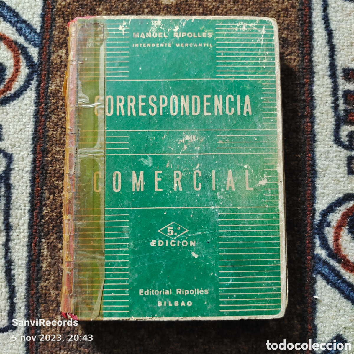 Libros de segunda mano: CORRESPONDENCIA COMERCIAL (MANUEL RIPOLL&Eacute;S) - Foto 1