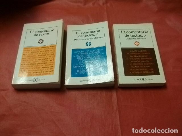 Libros de segunda mano: EL COMENTARIO DE TEXTOS (TRES TOMOS) EDITORIAL CASTALIA - Foto 1