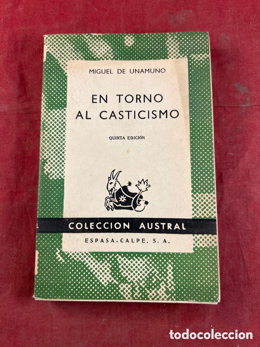 Libros de segunda mano: MIGUEL DE UNAMUNO. EN TORNO AL CASTICISMO - Foto 1