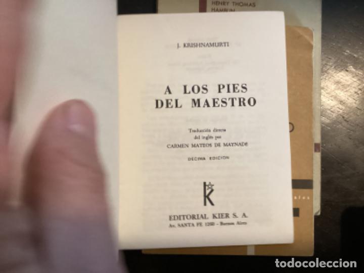 Libros de segunda mano: KRISHNAMURTI : A LOS PIES DEL MAESTRO (KIER, - Foto 4