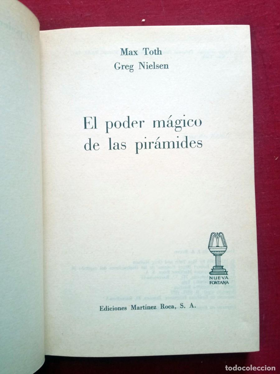 Libros de segunda mano: Max Toth, Greg Nielsen. El poder m&aacute;gico de la pir&aacute;mides. - Foto 2