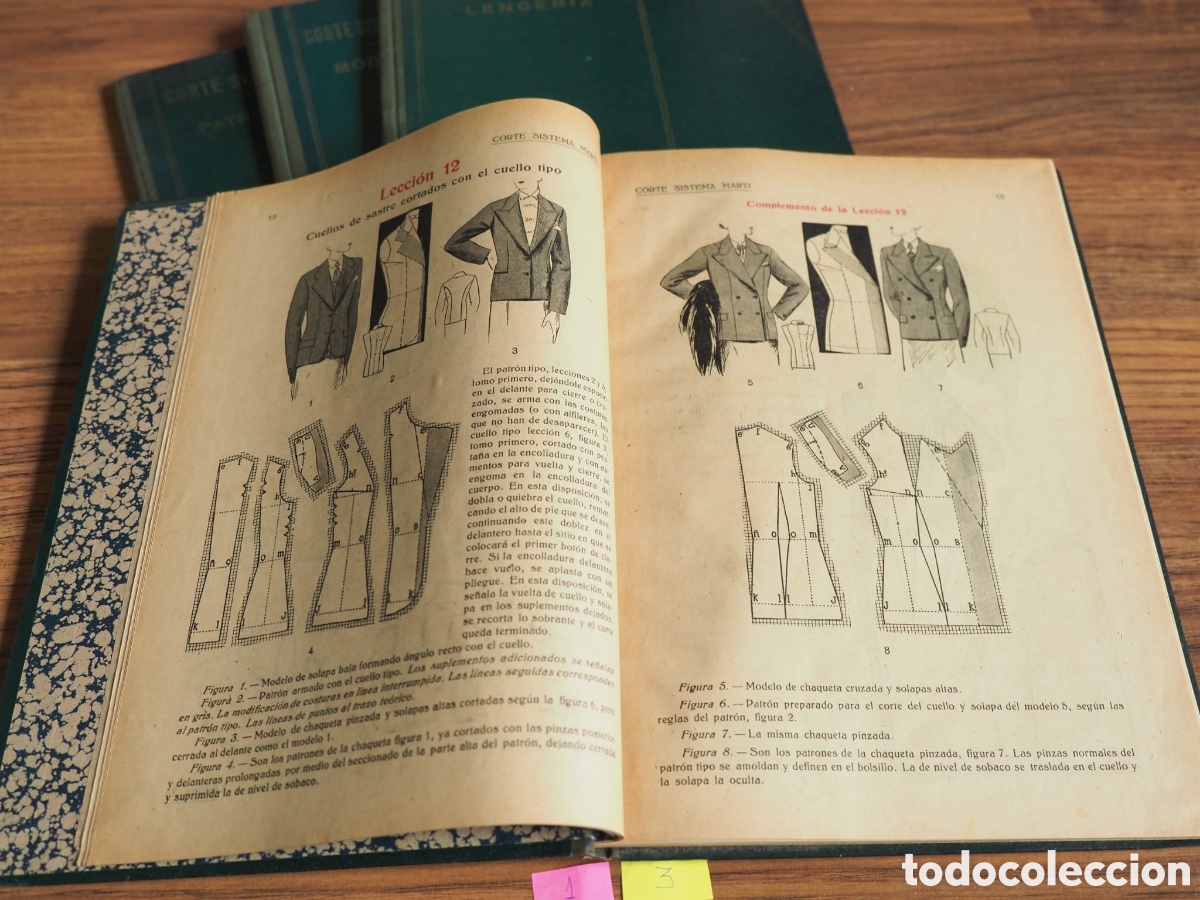 Libros de segunda mano: Lote de 4 libros de Corte sistema Mart&iacute; de p1943/44 - Foto 4