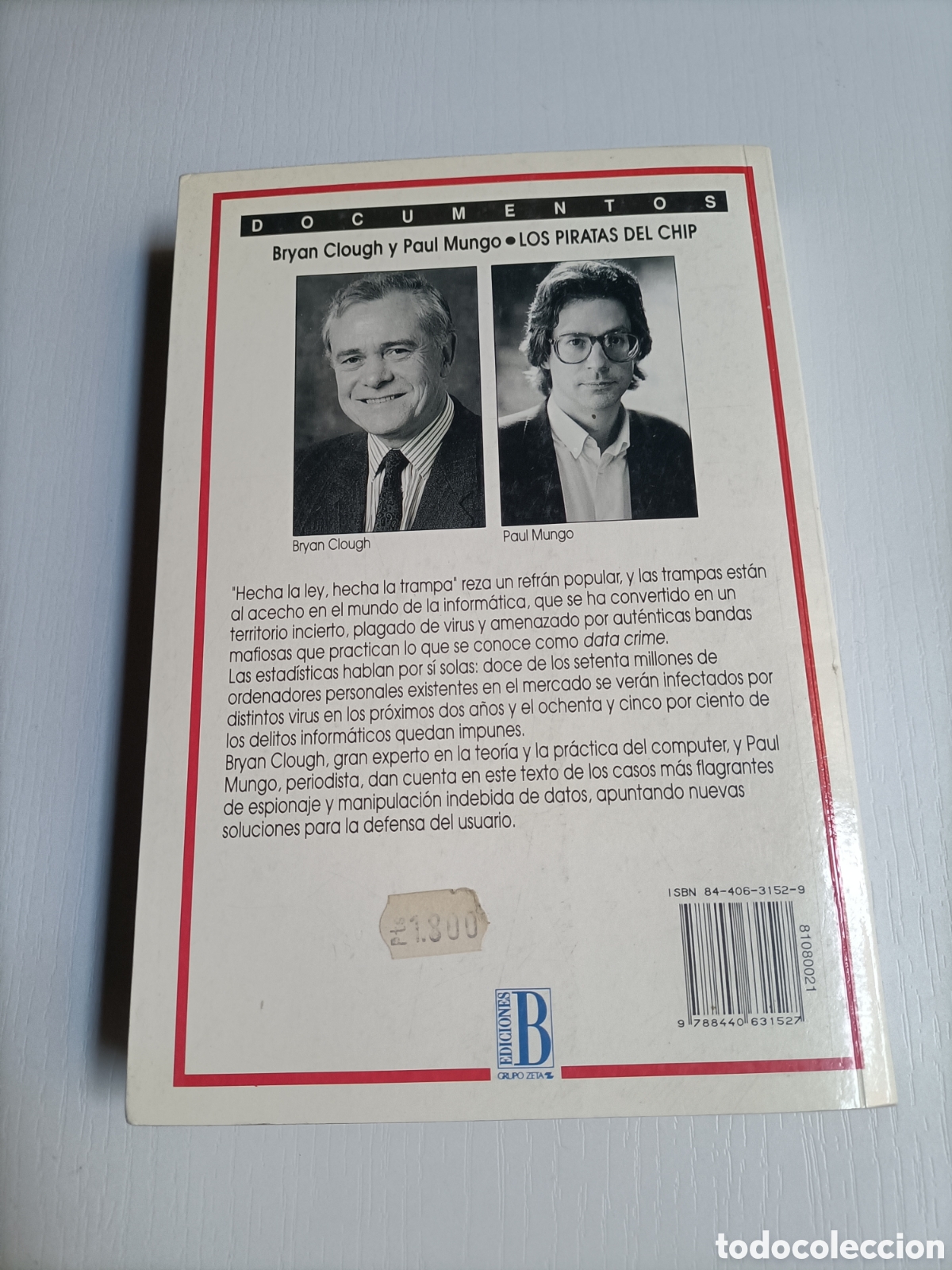 Libros de segunda mano: Los piratas del Chip. La mafia inform&aacute;tica al desnudo. Bryan Glough - Foto 5