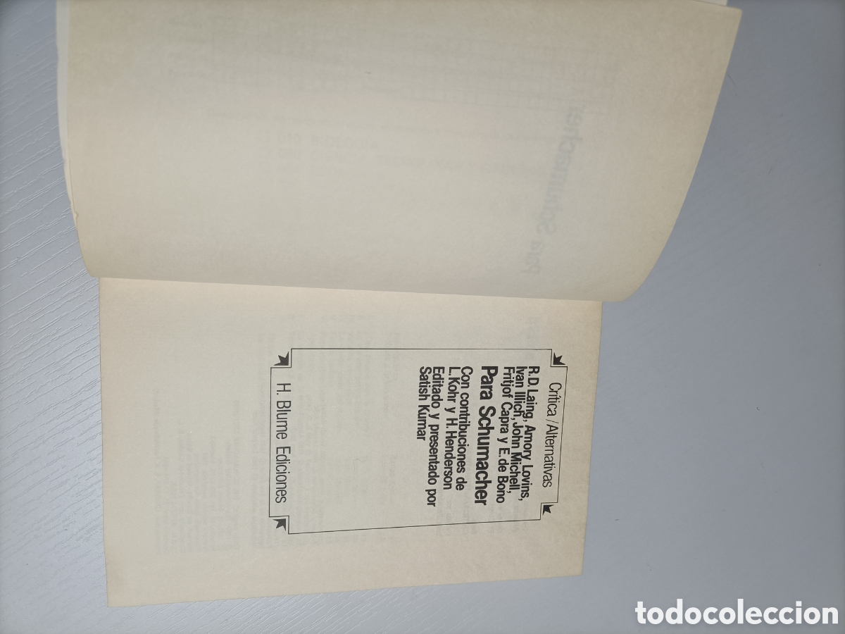 Libros de segunda mano: Para Schumacher R.D.Laing Amor y Lovins - Foto 6