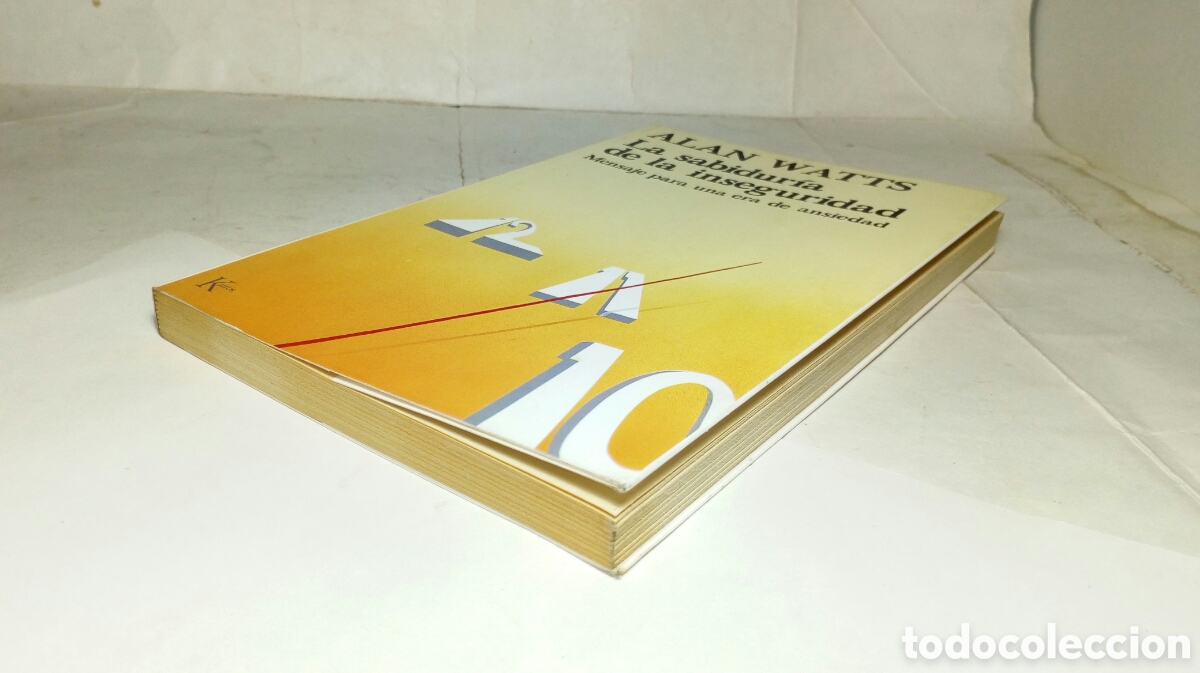 Libros de segunda mano: La sabidur&iacute;a de la inseguridad. Alan Watts. - Foto 4