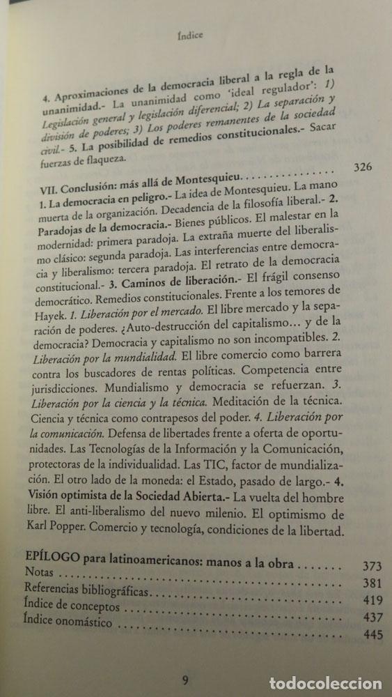 Libros de segunda mano: En busca de Montesquieu. Pedro Schwartz Gir&oacute;n - Foto 6