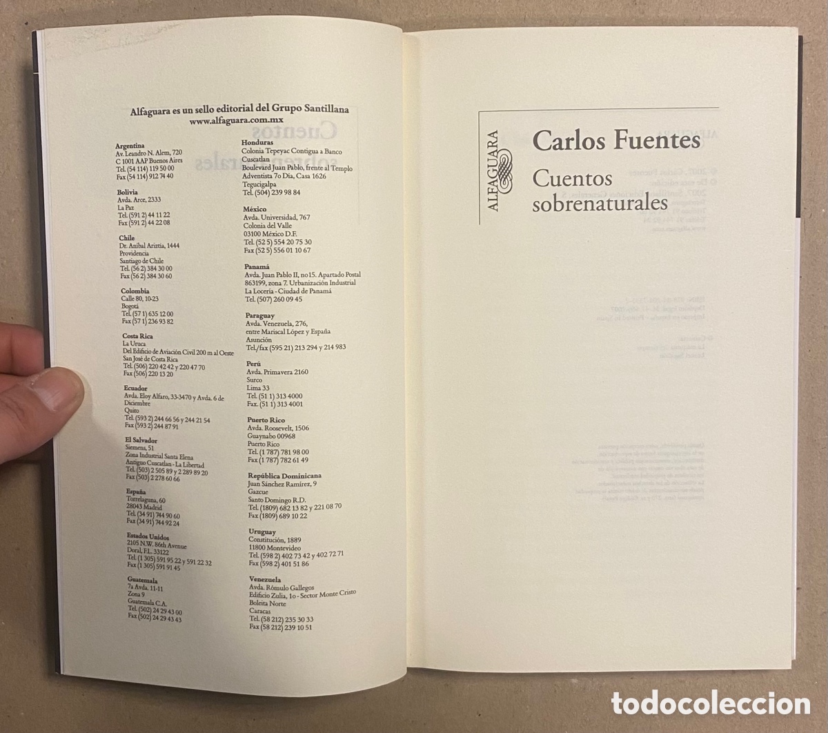 Libros de segunda mano: CUENTOS SOBRENATURALES. CARLOS FUENTES. ALFAGUARA 2007. - Foto 2