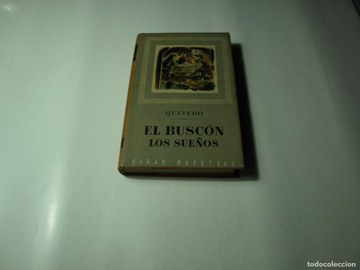 Libros de segunda mano: Quevedo, El Buscon, Los sue&ntilde;os, Obras Maestras - Foto 1