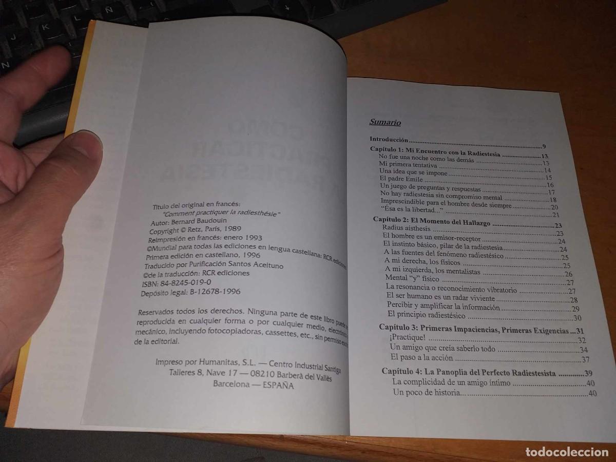 Libros de segunda mano: Libro: C&Oacute;MO PRACTICAR LA RADIESTESIA - Foto 3
