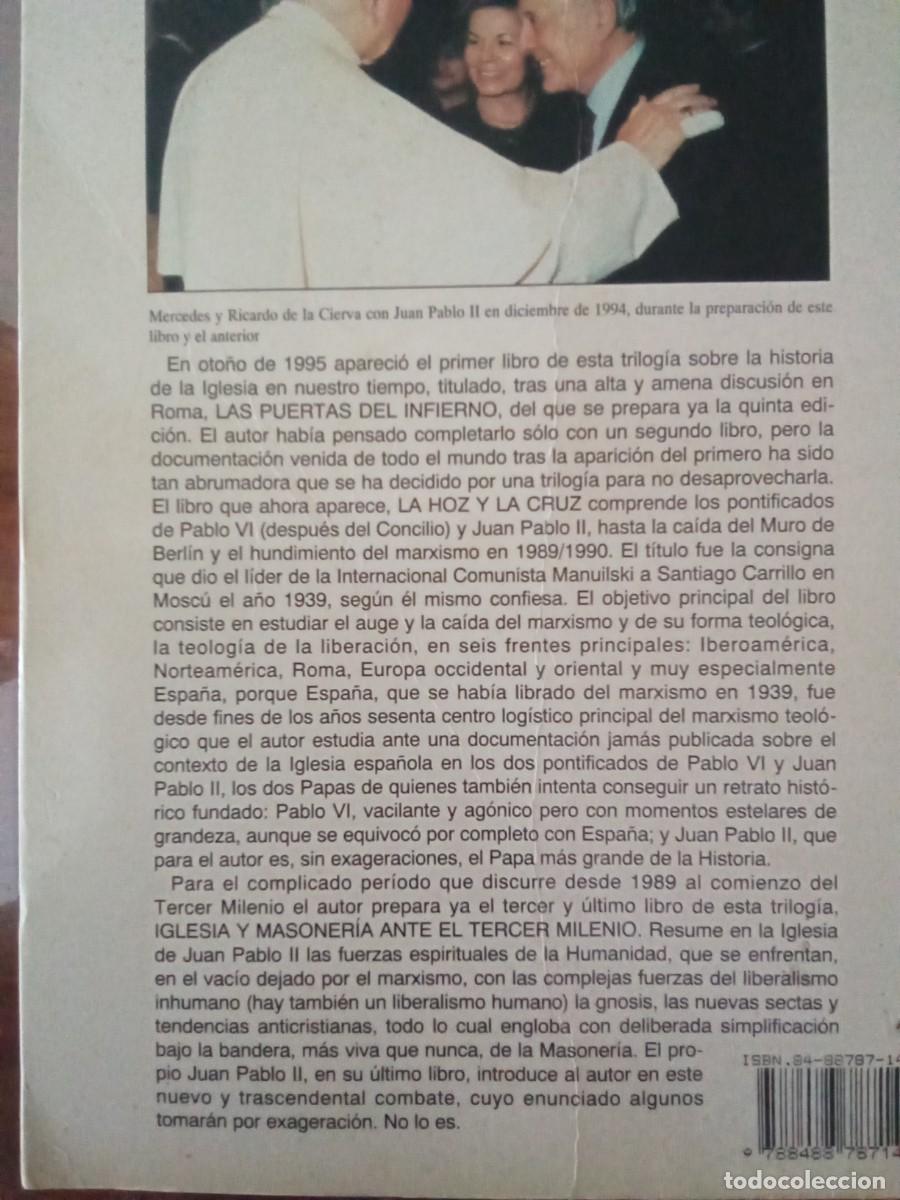 Libros de segunda mano: La hoz y la cruz. Ricardo de la Cierva. - Foto 2