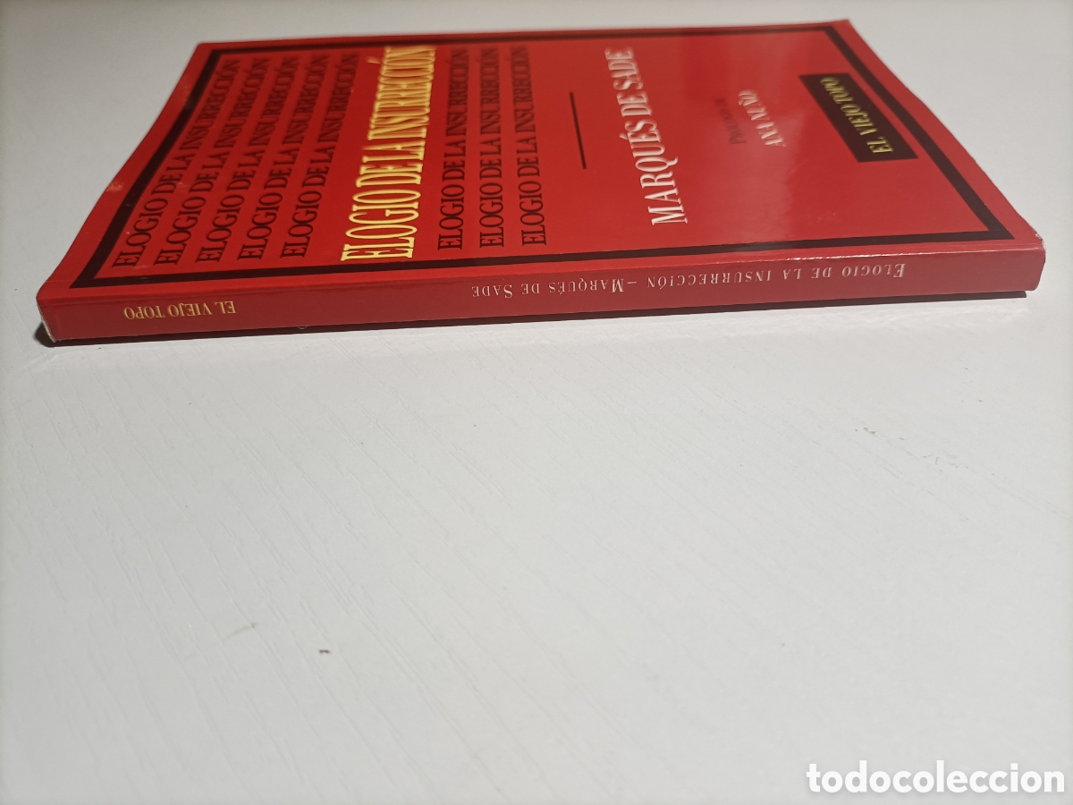 Libros de segunda mano: Elogio de la insurrecci&oacute;n Marqu&eacute;s de Sade - Foto 3