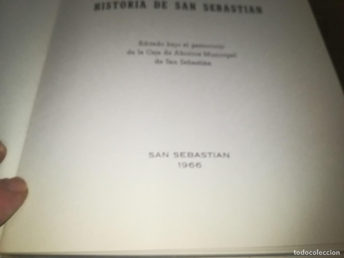 Libros de segunda mano: HISTORIA DE SAN SEBASTIAN / IGNACIO PEREZ ARREGUI / CONS 671 - Foto 6