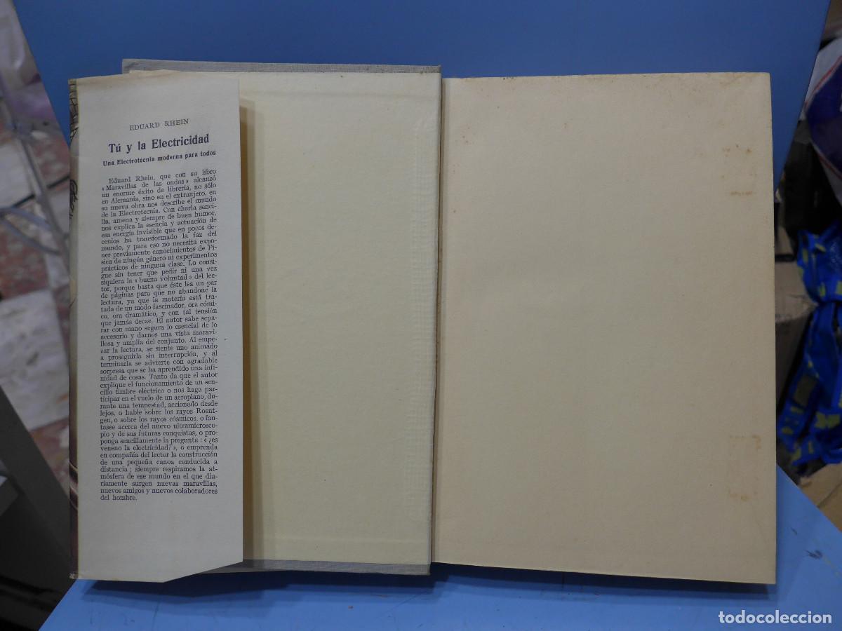 Libros de segunda mano: TU Y LA ELECTRICIDAD - EDUARD RHEIN - LABOR - Foto 4