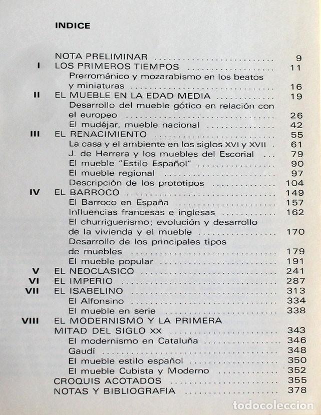 Libros de segunda mano: Estilos del mueble espa&ntilde;ol. Luis Feduchi - Foto 3