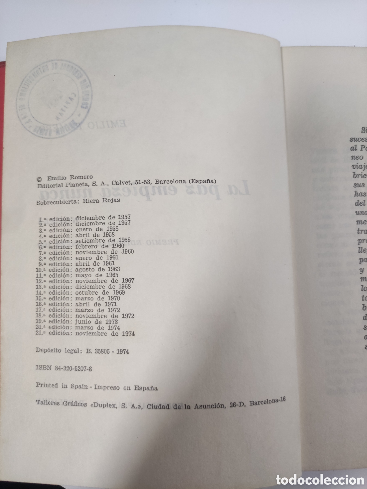 Libros de segunda mano: La paz empieza nunca.emiluo romero - Foto 4