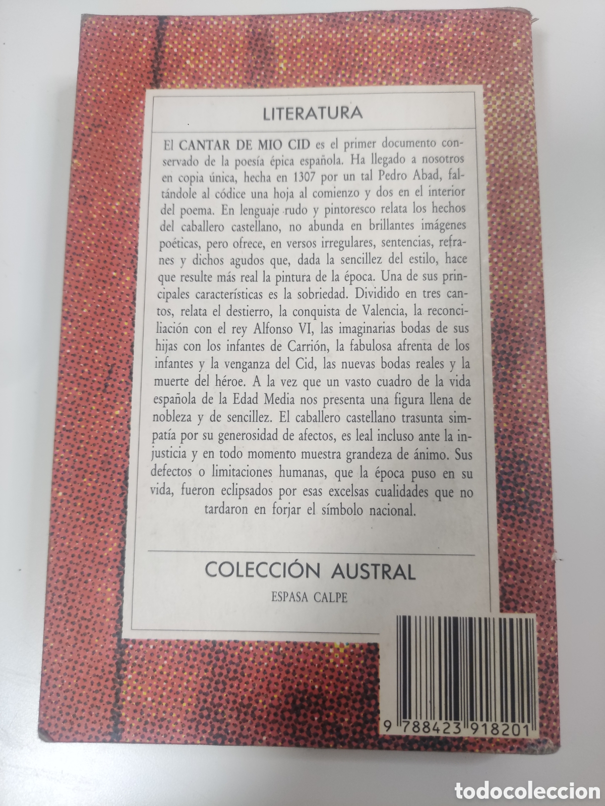 Libros de segunda mano: CANTAR DEL M&Iacute;O CID. Austral 20 - Foto 3