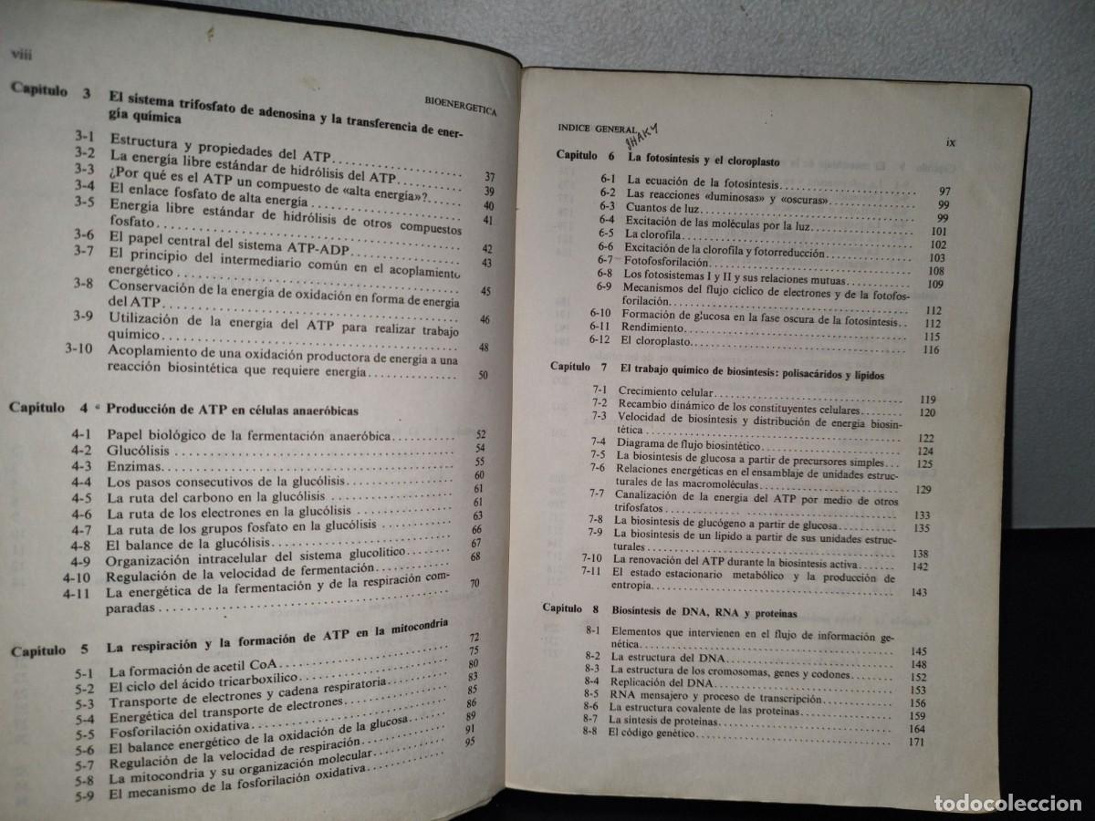 Libros de segunda mano: 90- BIOENERG&Eacute;TICA - ALBERT L. LEHNINGER - Foto 8